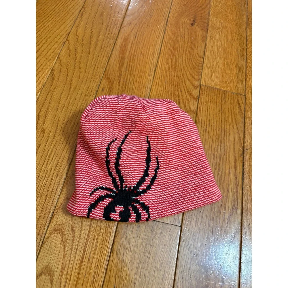 Spyder Kids Reversible Beanie‎ $24 OBSP907 Spyder Red Black S/M Winter Hat NWT